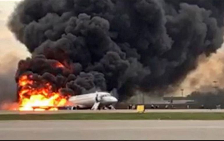 El accidente ocurrido el pasado 5 de mayo dejó un saldo de 41 muertos. EFE / Russian Investigative Committee