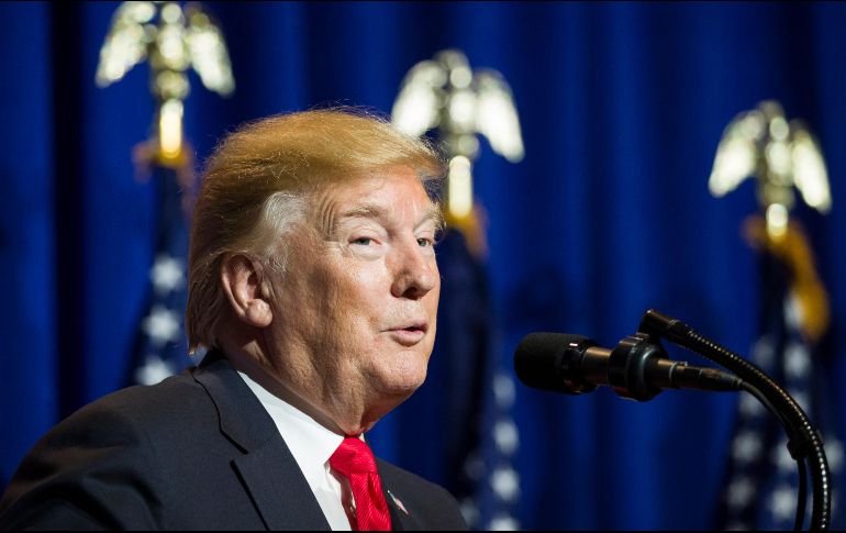 Donald Trump hizo el anuncio en una conferencia de la Asociación Nacional de Agentes Inmobiliarios de EU. AP/A. Brandon