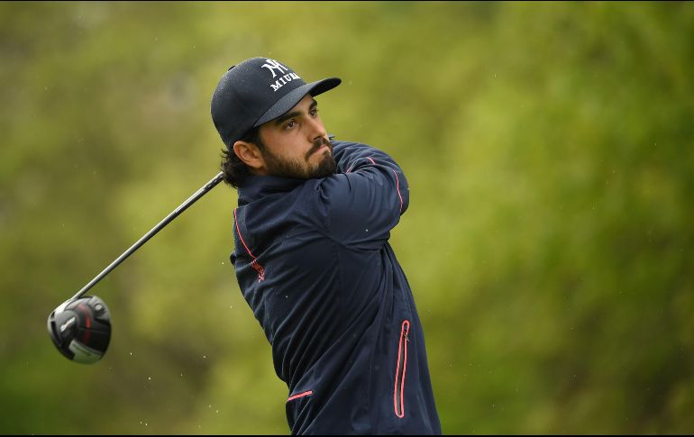 Abraham Ancer, continuó  con el sólido juego que mostró en el primer día para lograr pasar su primer corte en un campeonato mayor. AFP/R. Kinnaird