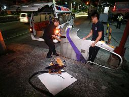El accidente fue entre las estaciones Cubao de Anonas y Areneta Center, en la zona metropolitana de Manila. EFE / R. dela Pena