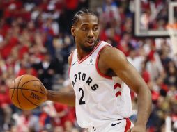 Kawhi Leonard jugó 52 minutos el domingo pasado en el tercero de la Final del Este. AFP