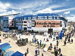 El Estadio Municipal de El Alto, donde falleció el árbitro Víctor Hugo Hurtado, está situado a más de cuatro mil metros sobre el nivel del mar. AFP / A. Raldes