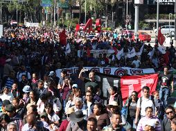 Los sindicalistas entregaron un pliego petitorio donde advirtieron que si el Congreso de abroga la reforma educativa, tomarán las calles. SUN/Archivo