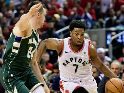 El armador Kyle Lowry fue la piedra angular de la ofensiva del quinteto canadiense con 25 puntos. AP / F. Gunn/The Canadian Press