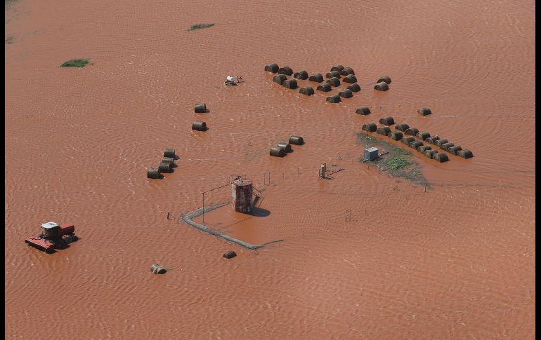 Un campo inundado en Kingfisher, Oklahoma, tras las lluvias de esta semana. AP/S. Ogrocki