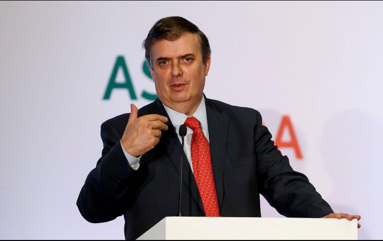 Ebrard precisó que México planteó un camino para que racionalmente se pueda llegar a un acuerdo. EFE / J. MÉNDEZ