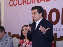 Zoé Robledo fue presentado como el nuevo director del IMSS ante los demás secretarios. TWITTER / @zoerobledo