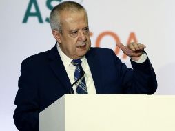 El titular de la SHCP, Carlos Urzúa Macías, durante la conferencia 