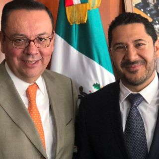 Martí Batres recibe a Germán Martínez en el Senado