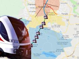 Así sería el trazo de la Línea 4 del Tren Ligero de Guadalajara a Tlajomulco