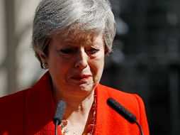 Durante su discurso, May manifiesta con la voz rota su 