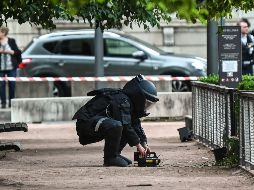 La policía, que acordonó el área, constató que se trató de un explosivo de fabricación casera. AFP/F. Desmazes