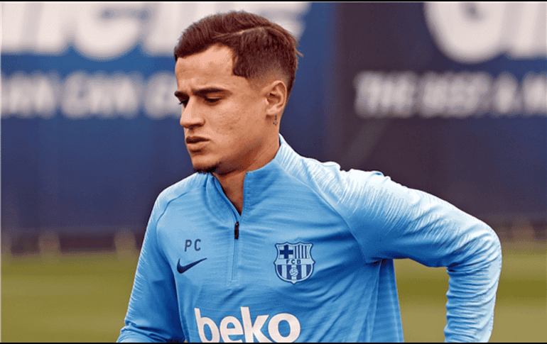Coutinho sufrió un estiramiento muscular hace dos semanas en partido de Liga contra el Getafe. TWITTER/@FCBarcelona_es