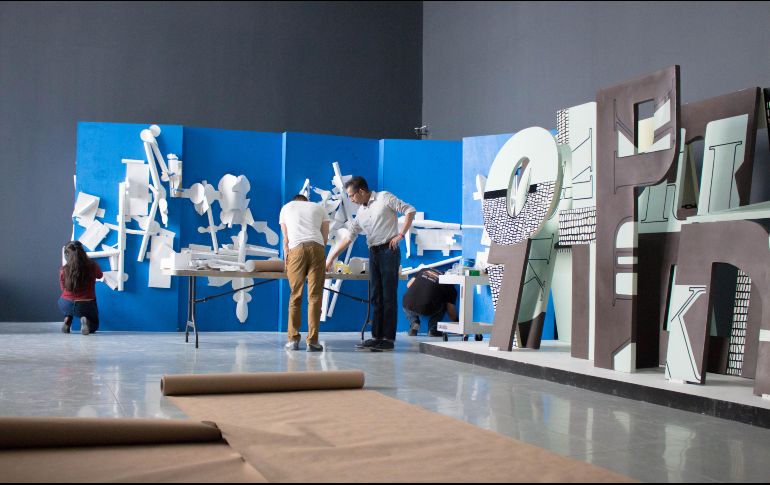 Montaje. El MAZ se prepara para recibir esta exposición. MAZ / M. Grijalva