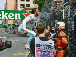 Lewis Hamilton superó por un pequeño margen a su coequipero Valtteri Bottas en la lucha por la pole en el Principado. AFP / A. Isakovic