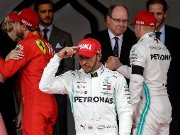 Hamilton dedicó este triunfo al recién fallecido Niki Lauda. AP / L. Bruno