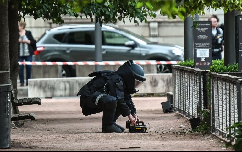 La explosión dejó trece heridos, no hubo muertos. AFP