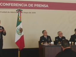 El coordinador general de Aeronáutica Naval de la Secretaría de Marina, Juan José Padilla Olmos, durante una conferencia de prensa ofrecida este lunes. YOUTUBE