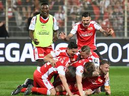 El Unión Berlín hizo historia y obtuvo el ascenso soñado. AP / J. Carstensen / dpa