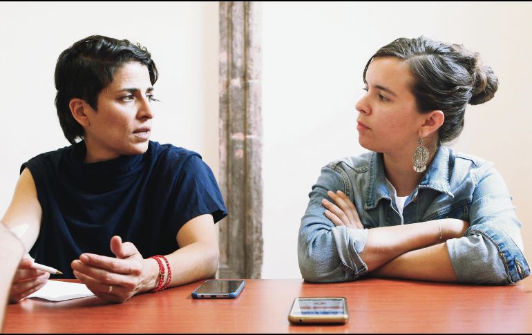 Claudia Reyes y Natasha Barba señalan la importancia de “conectar” a la danza con otras artes y con nuevos públicos. EL INFORAMADOR / A. Camacho