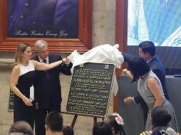 López Obrador expuso que Amado Nervo fue un gigante de la escritura y tuvo el gozo de ser reconocido en vida. NTX/G. Durán