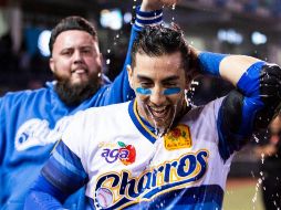 Zazueta ya registra más de 40 juegos con la novena regia y ha conectado más de 53 imparables. TWITTER/@charrosbeisbol