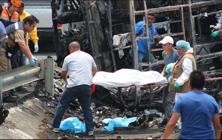 Las víctimas pertenecían a la Arquidiócesis de Tuxtla Gutiérrez, Chiapas, quienes habían viajado a la Ciudad de México para visitar la Basílica de Guadalupe. AFP/C. Reyes