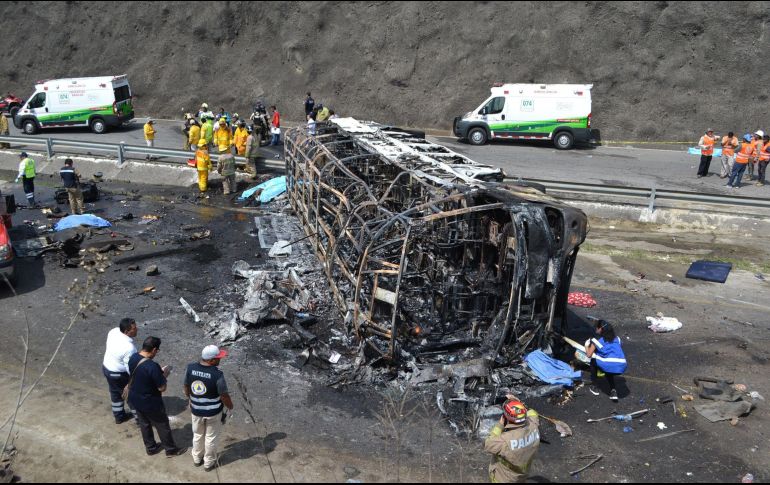 Las víctimas pertenecían a la Arquidiócesis de Tuxtla Gutiérrez, Chiapas, quienes habían viajado a la Ciudad de México para visitar la Basílica de Guadalupe. AFP/G. Carreón