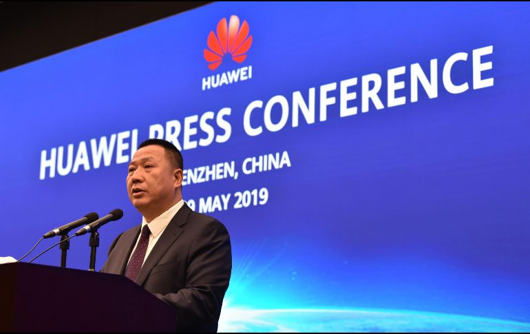Song Liuping, director de asuntos legales de Huawei. AFP/H. Retamal