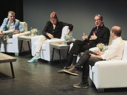 Momentos de reflexión y humor inteligente, parte de los ecos dejados por la mesa celebrada ayer en la bienal.  EL INFORMADOR / E. Barrera