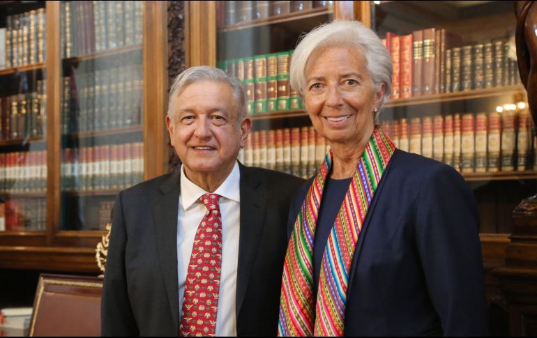 El político tabasqueño criticó por solapar la corrupción y dictar las llamadas reformas estructurales por parte del FMI.  EFE/ PRESIDENCIA DE MÉXICO