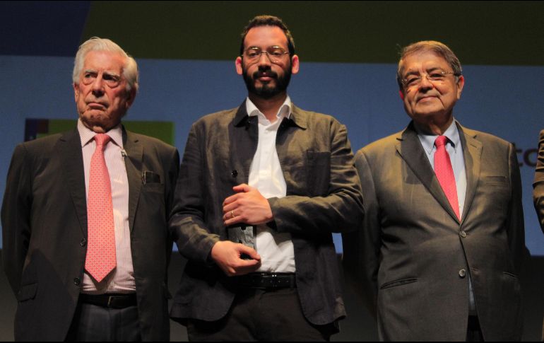 En su discurso, Rodrigo Blanco Calderón envió un mensaje sobre la situación de su país, Venezuela, a quien dedicó el premio. EL INFORMADOR/E. Barrera