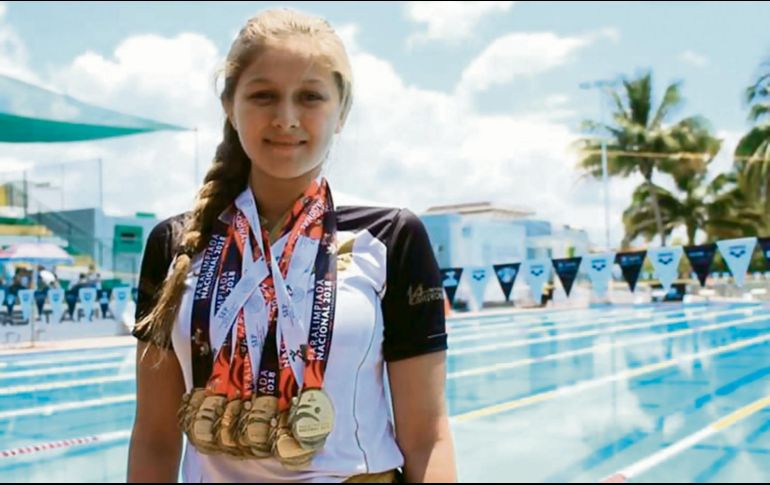 Gracias a su constancia, Briana fue multimedallista en la pasada edición de la Paralimpiada Nacional. ESPECIAL