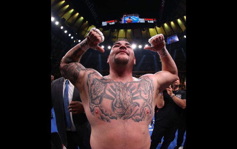 Andy Ruiz se pronunció orgulloso de su ascendencia mexicana. AFP