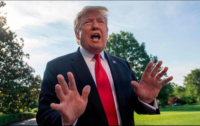 Trump ha desestimado ya la reunión que funcionarios mexicanos y estadounidenses tendrán el miércoles. AFP/J. Watson