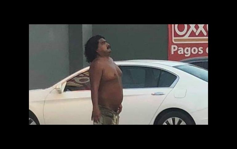 En Nuevo Laredo captaron una imagen del hombre y la compartieron con el título:  