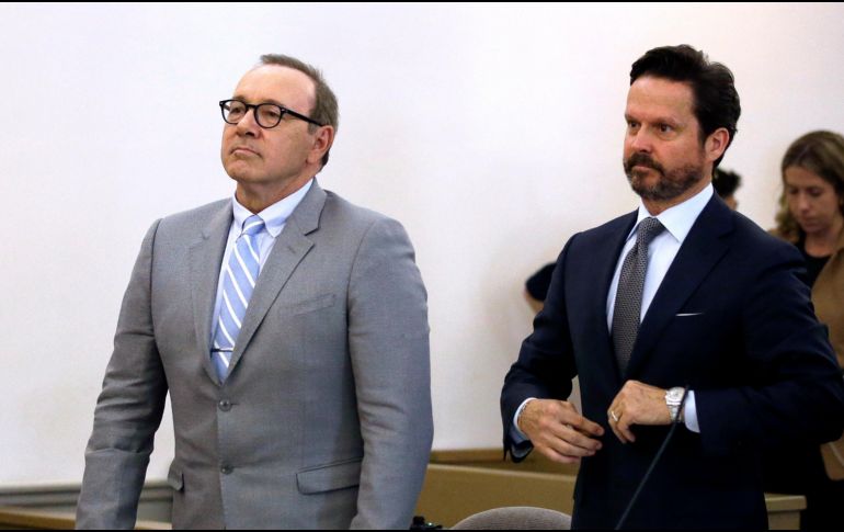 Spacey se declara inocente de un cargo de abuso y agresión en contra de un joven que supuestamente manoseó en un bar en 2016. AP/ S. Senne