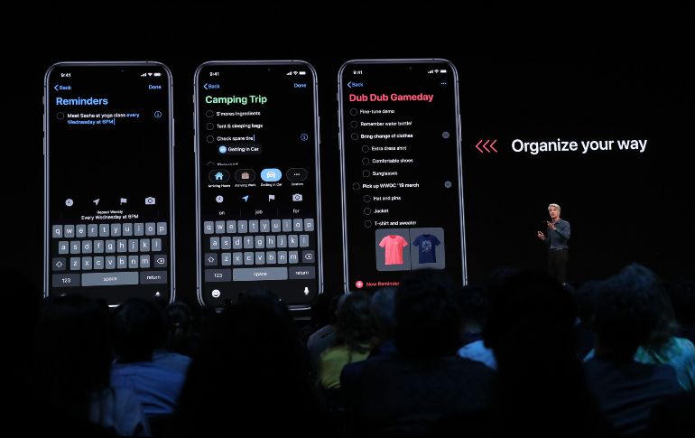 El modo oscuro estará disponible en la actualización de iOS 13. AFP / J. Sullivan