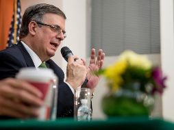 Ebrard tiene previsto reunirse este miércoles con funcionarios estadounidenses para discutir la amenaza de Trump sobre imponer aranceles. AP/A. Harnik