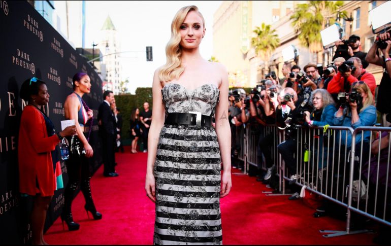 Sophie Turner también interpretó a “Sansa Stark” en la serie de HBO “Game of Thrones”. AFP / R. Fury