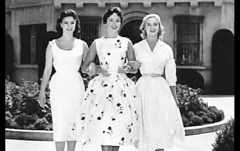 Miss Universo, Miss Alemania y Miss Suecia 1957, en Buena Vista de la Ciudad de México.
