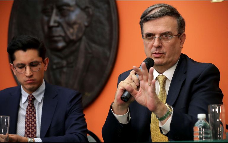 Ebrard se acercó a la postura estadounidense al aceptar que los flujos de mirantes “están creciendo demasiado”. AFP/C. Somodevilla