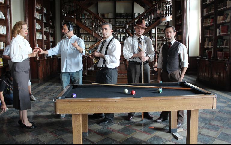 En la biblioteca del Edificio Arroniz, el equipo de “Poderoso Victoria” estuvo rodando escenas. EL INFORMADOR/E. Barrera