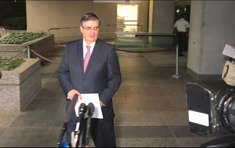 El titular de la SRE destacó el éxito de la Primera Cumbre de Ciudades de Norteamérica, que se realiza en Los Cabos. AP/L. Lugo