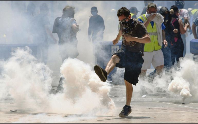 En su mejor momento las protestas alcanzaron los cientos de miles. AFP