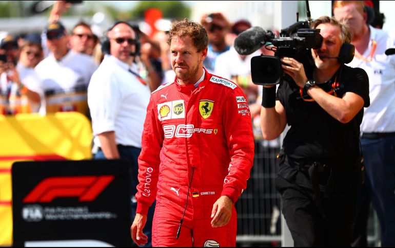 Vettel es tercero en el Mundial, con 100 puntos, 62 menos que  Lewis Hamilton, de Mercedes. AFP/D. ISTITENE