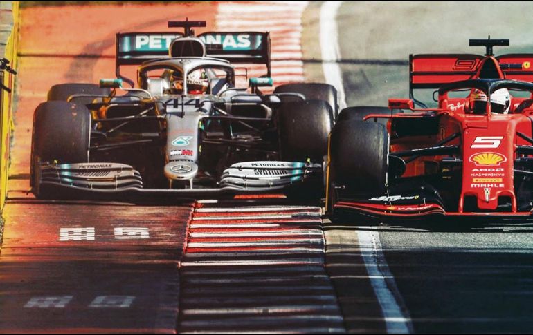 En la vuelta 48, Sebastian Vettel se reincorpora a la pista en la curva cuatro, cerrándole el paso a Lewis Hamilton. La maniobra fue castigada. @F1