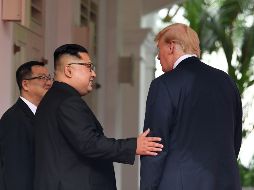 Trump hizo historia al reunirse dos veces con Kim Jong-un. AFP/S. Loeb