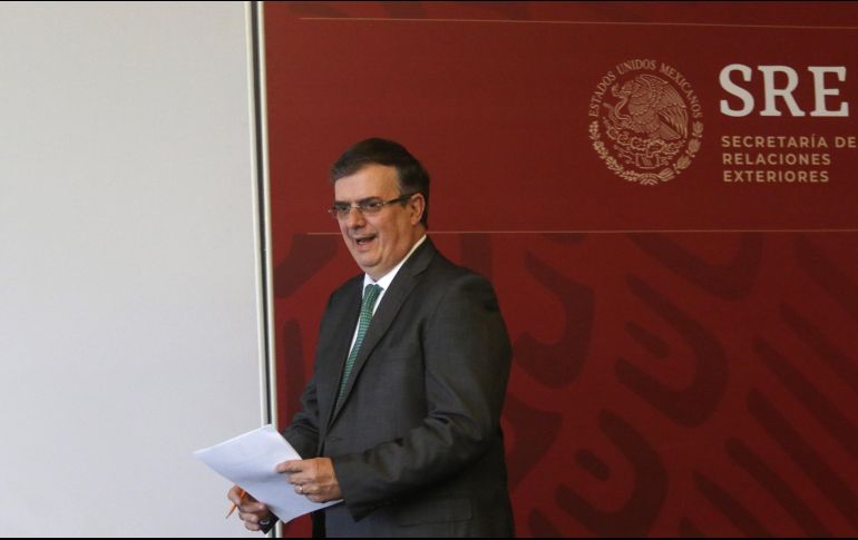 Marcelo Ebrard destacó que este viernes inicia el despliegue de la Guardia Nacional en la frontera Sur de México. EFE / M. Hartz