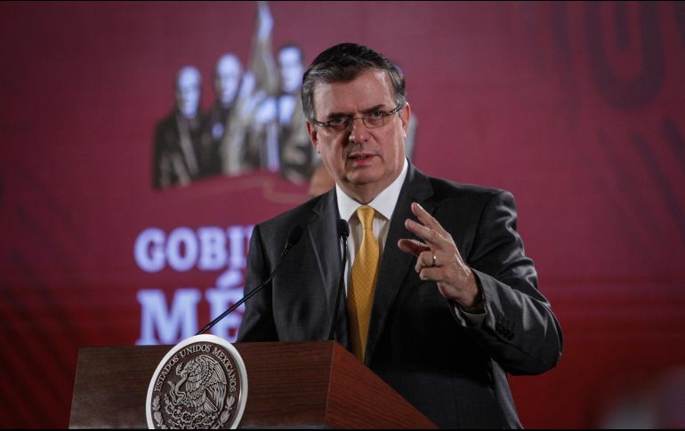 Ebrard sostuvo que toda la información referente a los acuerdos con EU fueron entregados al Senado de la República, incluso los documentos que se firmaron con el gobierno estadounidense. NTX / J. Espinosa